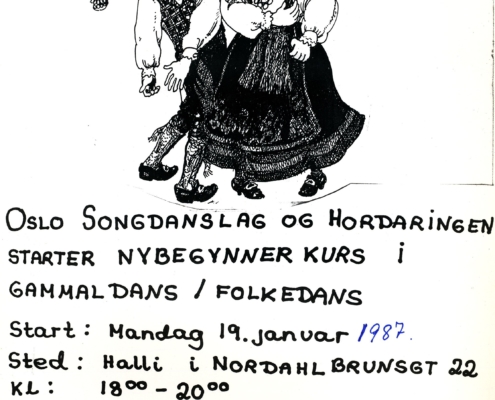 Plakat kurs vår 1987