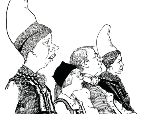 Tegning Harald Nordleik Vejle 1991 04